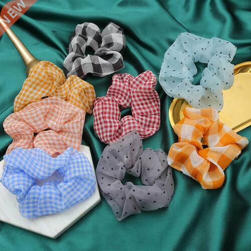 Clearance 1Pc Satin Silk Scrunchies Women Elastic Rubber Hai