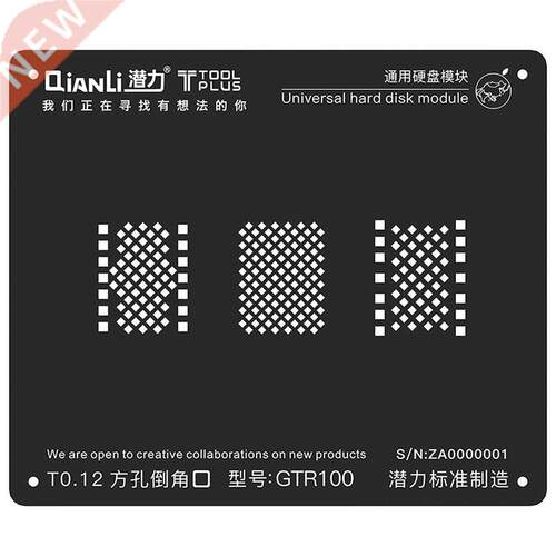 lack Stainless Steel GA Realling Stencil for iPhone 5/6/6