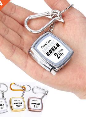 2M Retractable Ruler Measure Tape Keychain Construction Tool