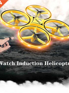 HGCYRC Mini RC Watch UFO Drone With LED Light Gesture Sensin