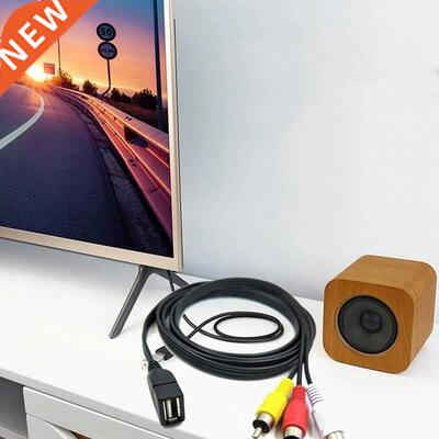 1.5M Usb A Female To  Rca Phono Av Cable Lead Pc Tv Aux Aud