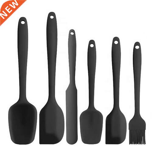 6 Pieces Silicone Spatula Set Non-Stick Heat-Resistant