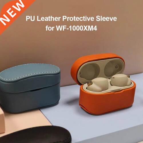 Pu Leather Case Forsony Wf-1000xm4 Shockproof Full Protectiv