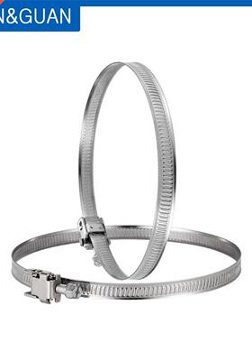 2pcs 8inch 200mm Stainless Steel Hose Clamps Hose s Duct Cla