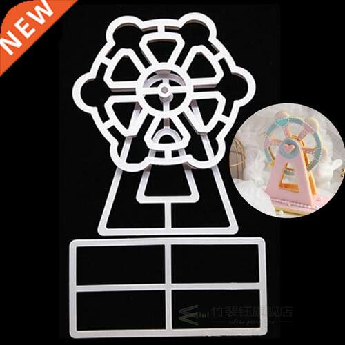 Wind car ferris wheel turn sugar Cake chocolate plastic cut
