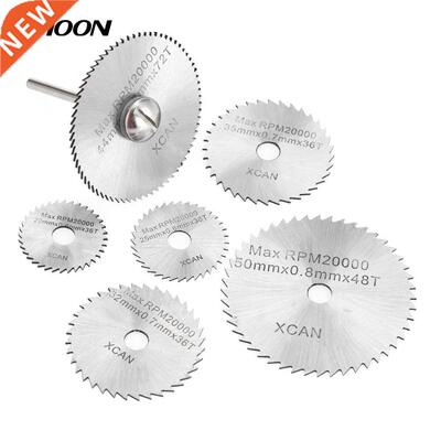 7pcs HSS Circular Saw Blades Rotary Cutting Tools Set with 1