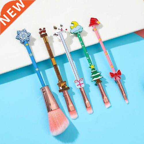 5Pcs/Set Cosmetic Brush Excellent Ductility Easy to Clean