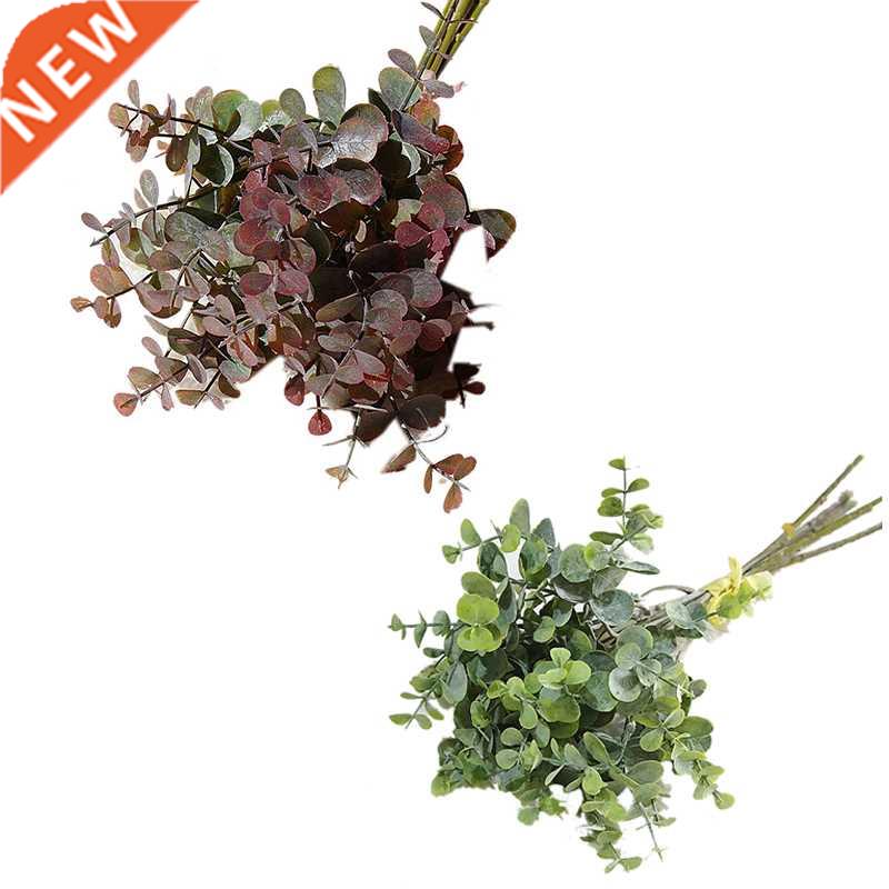 6 Pcs Eucalyptus Plastc Artfcal Leaves Bunch for Home