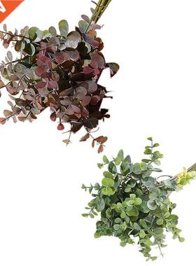 6 Pcs Eucalyptus Plastc Artfcal Leaves Bunch for Home