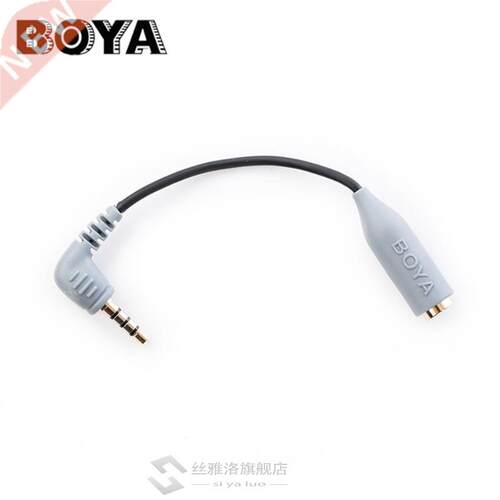 BY-CIP2 3.5mm to TRRS TRS Microphone Cable Adapter for iPad