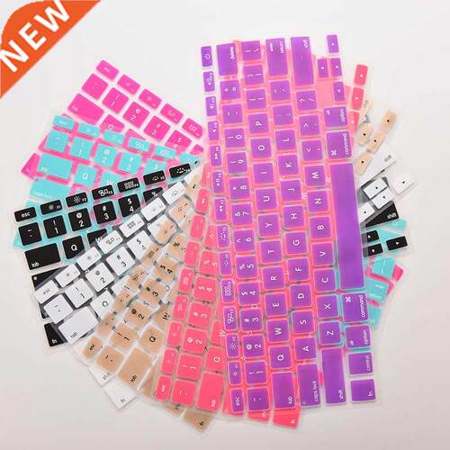 1Pcs Candy Colors Silicone Keyboard Cover Sticker For Macbo