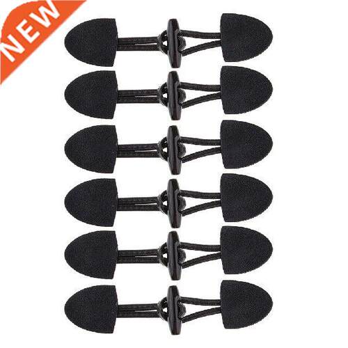 6 Pair Horn PU Leather Toggle Buttons Coat Jacket Duffle