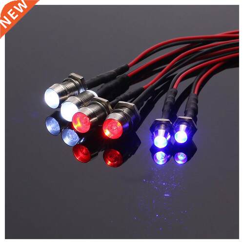 New 6 LED Light Kit 2 White 2 Red 2 Blue for 1/10 1/8 Traxxa