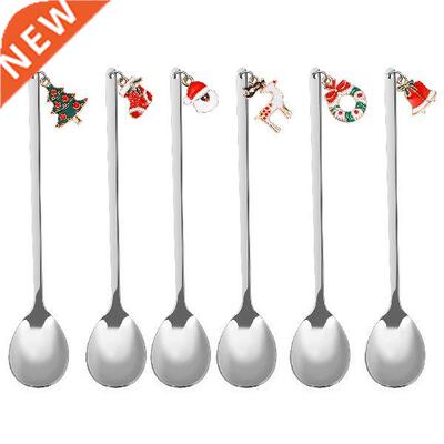 6 Pcs Stainless Steel Portable Practical Stirring Spoon Cup