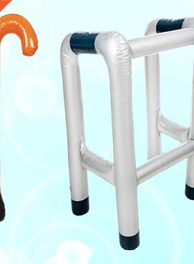 2pcs Inflatable Zimmer Frame and Walking Stick Blow Novelty