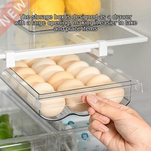 Egg Storage Container Snap-on Large Capacity Tray Food Dispe