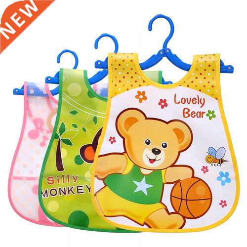 1pcs Quality Bib Adjustable Baby Bibs Plastic Waterproof Lun