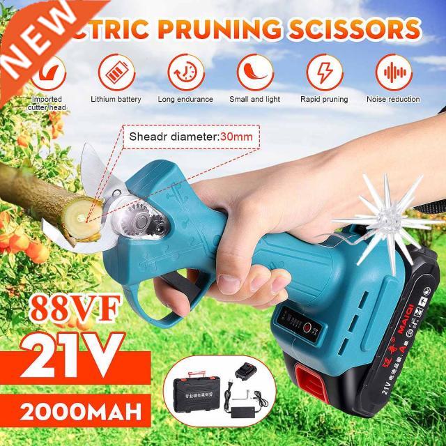 88VF Cordless Pruner Electric Pruning Shear with 2x Lithium-