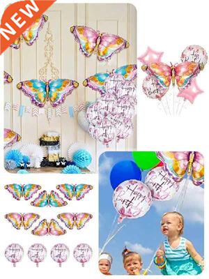10pcs New Big Butterfly Balloons Aluminum Film Balloons