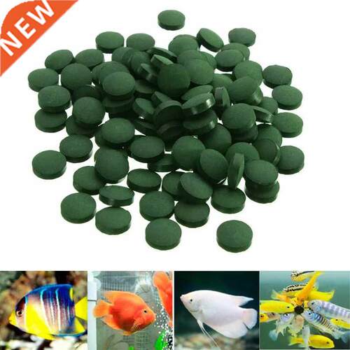 100pcs Spirulina Tablets Enrichment Favorite Pet Food fish c