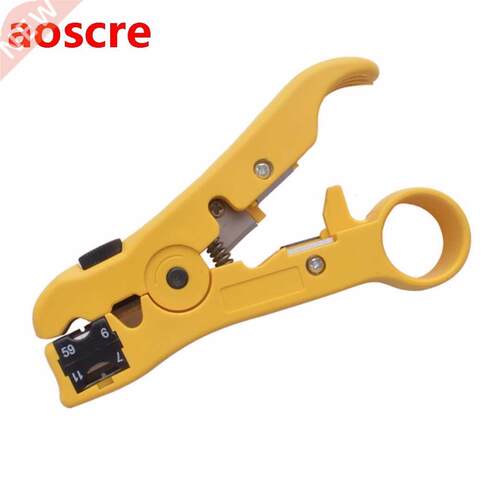 1PC Yellow Rotary Coaxial Cable Wire Cutter Stripping Tool R