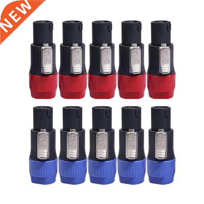 10Pcs Wearproof NL4FC 4 Pole Ohm Plug Upgraded Speaker Wire