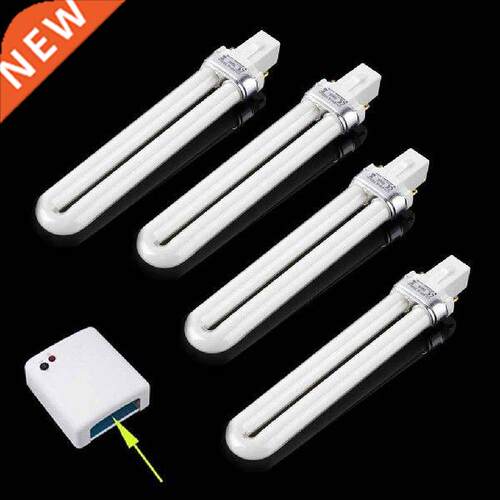 4Pcs/Set Nail Art Dryer Light UV Lamp Tube 9W Replacement