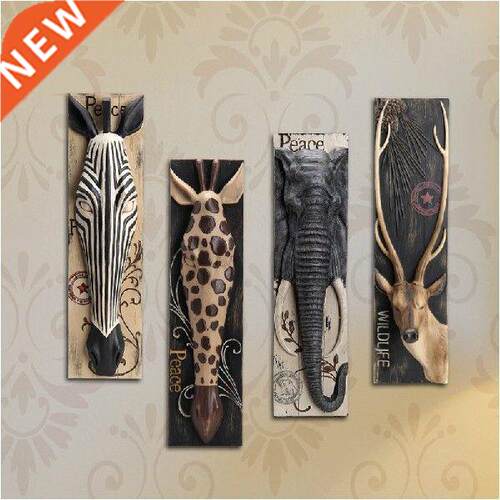 American Retro Stereo Wall Hanging Decoration Animal Deer