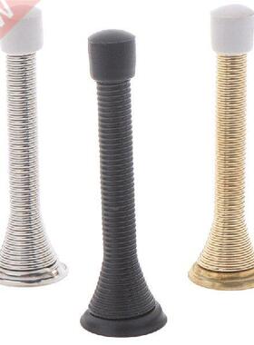 1Pc Rubber Cap Metal Door Stops Spring Stopper Wall Mounted