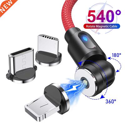 Lovebay 540 Degree Roating Magnetic Cable Micro USB Type C P