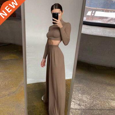 2021 Autumn Winter Women Solid Casual Fitness Tracksuit Set