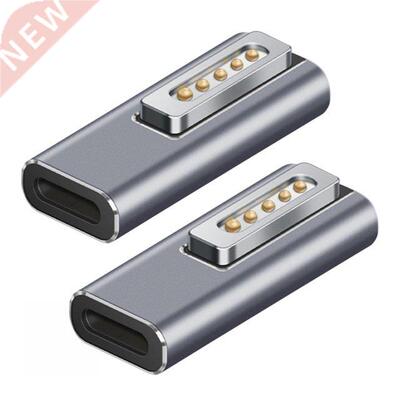 2pcs 20v 5a Type-c Magnetic Usb Pd Adapter For Macbook Air/p