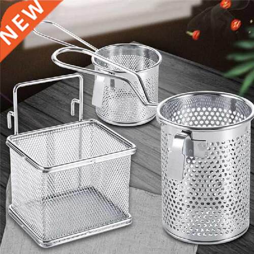 Stainless Steel Hot Frying Fried Basket Frying Pan Filter