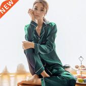 Winter Sleep Set Slee Satin Pajamas For Women Silk