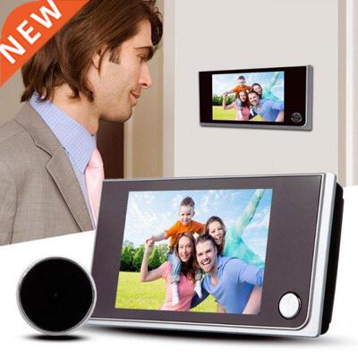 Color Screen 3.5 inch LCD Digital Doorbell 120 Degree Door E