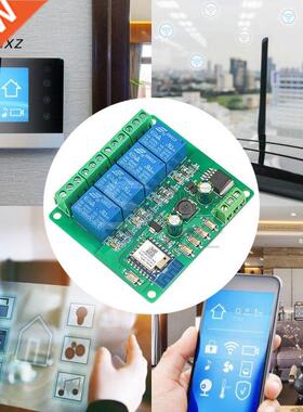 Tuya 4-Channel WiFi Remote Relay Module Mobile Phone APP Con