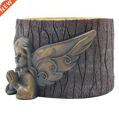 Resin Artwork Praying Angel Planter Pot Resin Succulent