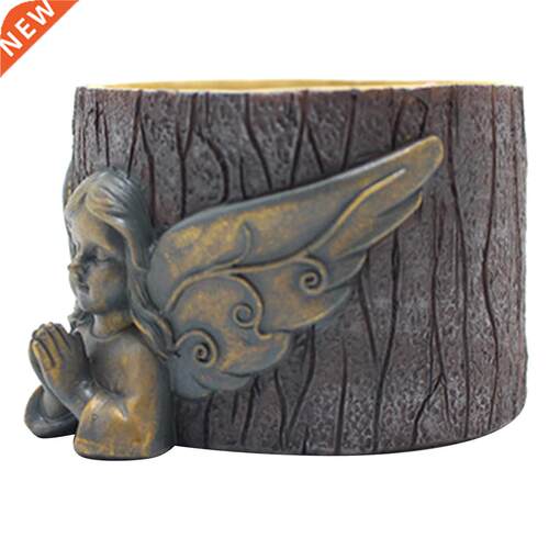 Resin Artwork Praying Angel Planter Pot Resin Succulent