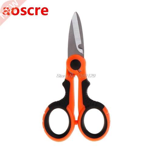 Fishing Line Scissors Cutter Stainless Steel Soft Handle Saw