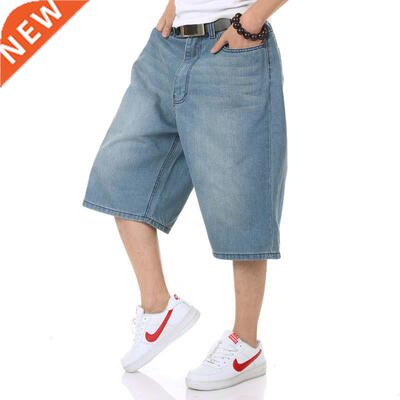 Summer Mens Shorts Hip Hop Harem Denim Jeans Boardshorts Ame