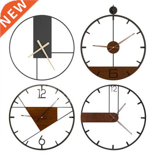 Antique Style Metal Minimalist Hanging Clock Nordic Simple W