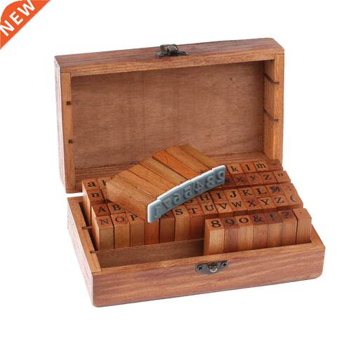 80Pcs DIY Letter Alphabet Stamp Vintage Teach High Quality
