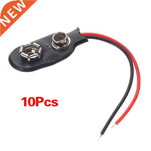 10pcs PP3 MN1604 9V 9volt Battery Holder Clip Snap On Connec
