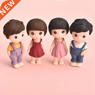 DIY Pair Little Lovers Ornament Landscape Miniature Home