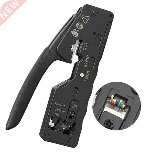 Network Cable Crimper RJ45 Crimp Tool Cutter Stripper for