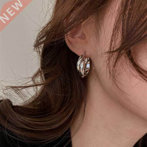 Geometric Cross Earrings For Women Simple Design Casual Pop