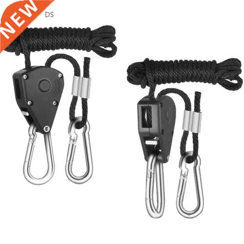 2pcs 1/8 Inch 8Feet Long Heavy Duty Adjustable Rope Clip Han
