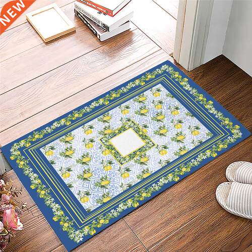 Lemon Moroccan Pattern Doormat Home Protective Floor Mat