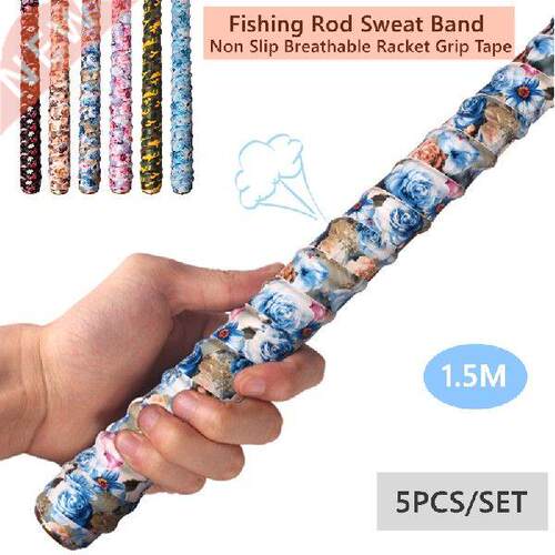 5Pcs Anti-slip Fishing Rods Grip Sweatand reathale