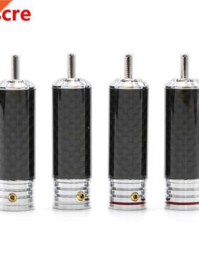 4pcs Audiophile Rhodium Plated RCA Jack Plug , interconnect